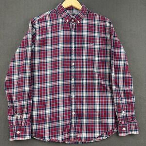 Vineyard Vines Mens XL Slim Fit Whale Shirt Button Down Flannel Plaid